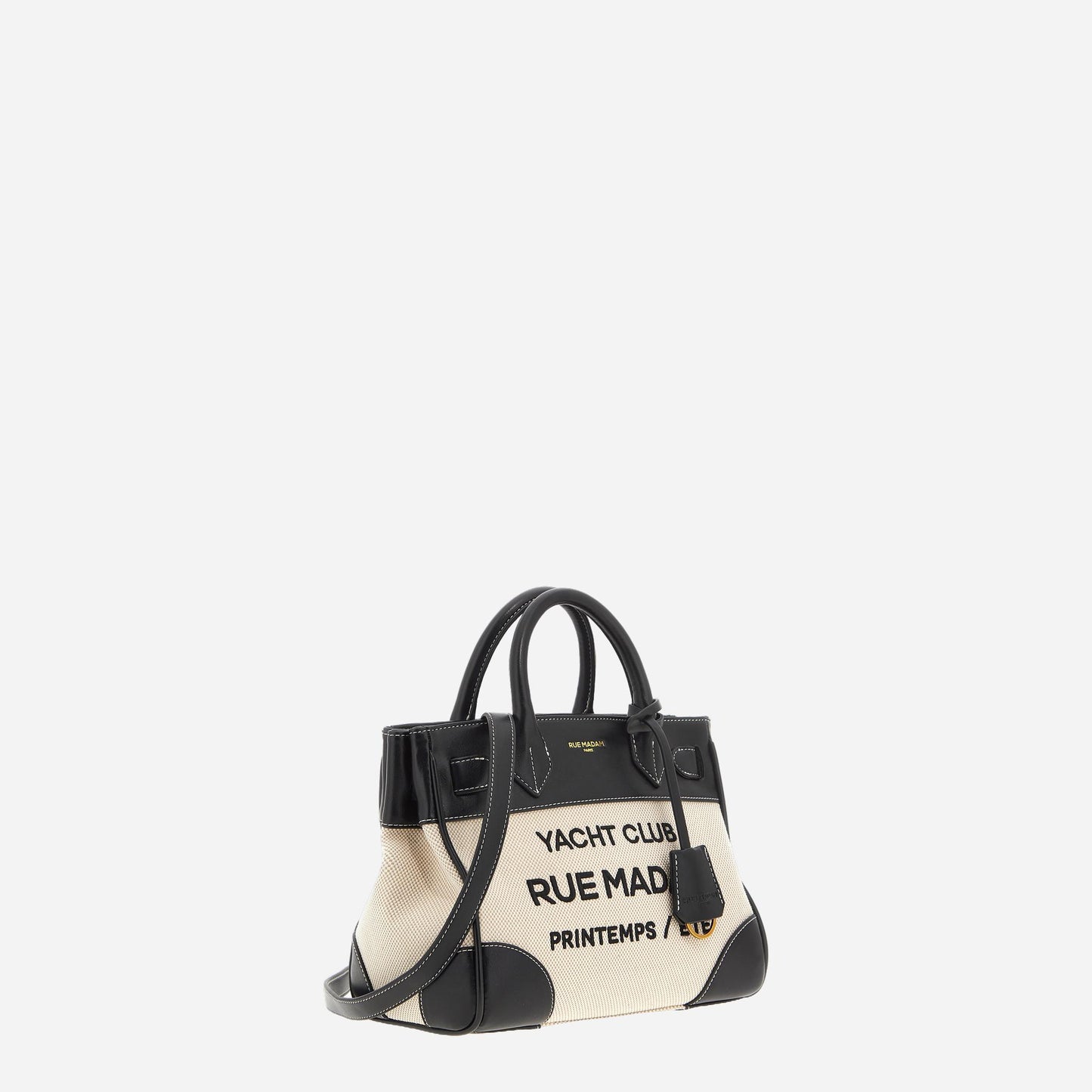 RUE MADAM RIVIERA MINI TOTE CANVAS BLACK 