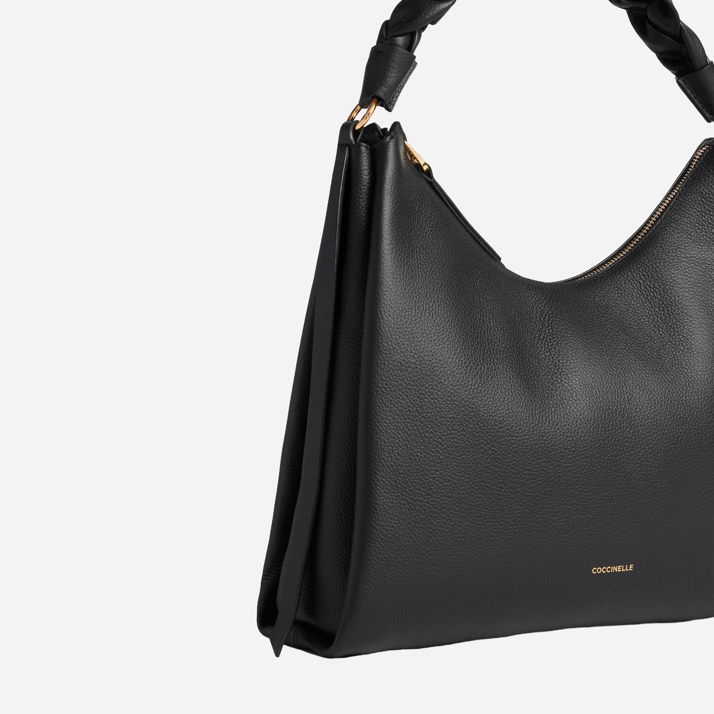 coccinelle Boheme Medium NOIR/COGNAC 