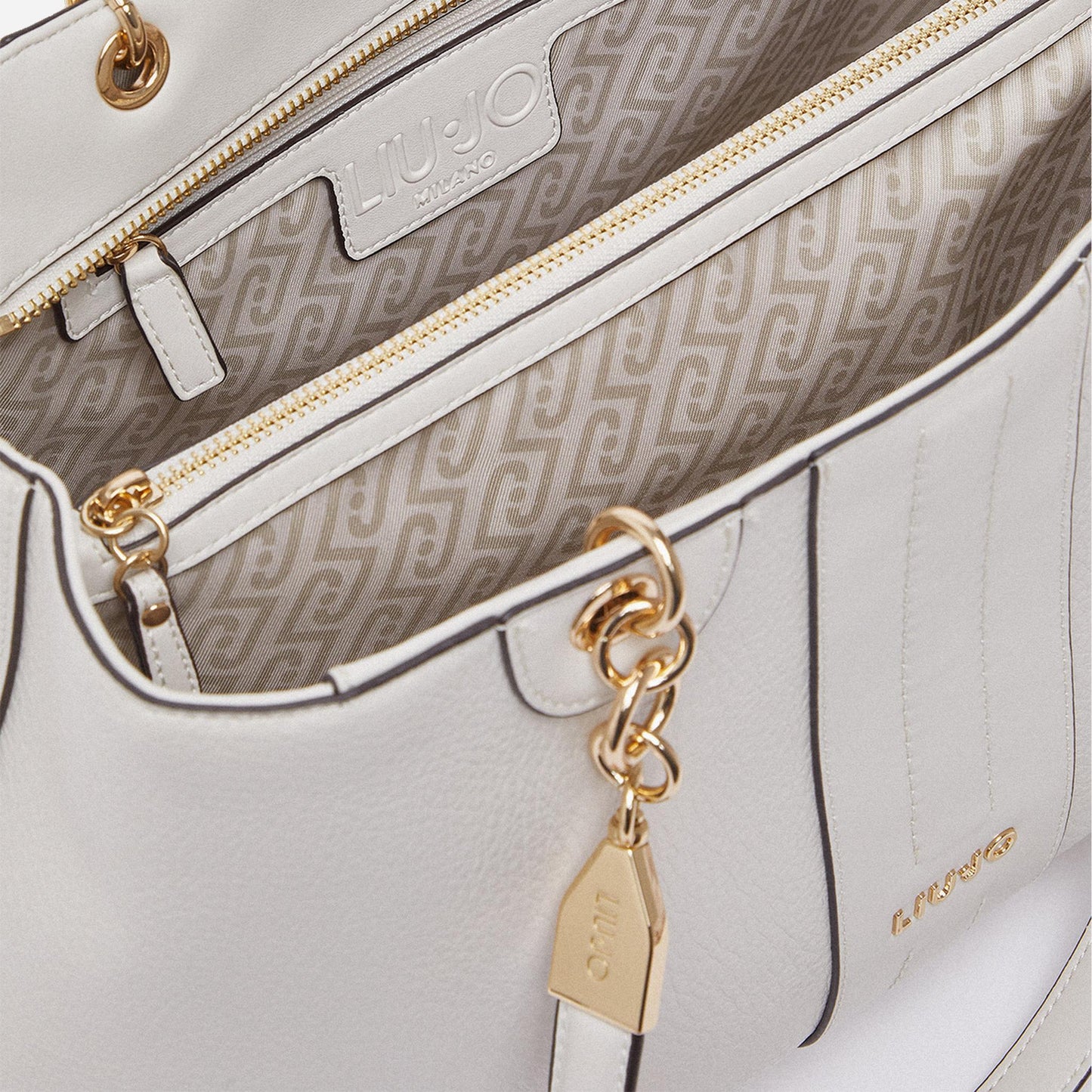 LIU JO Borsa a spalla media CREAM 