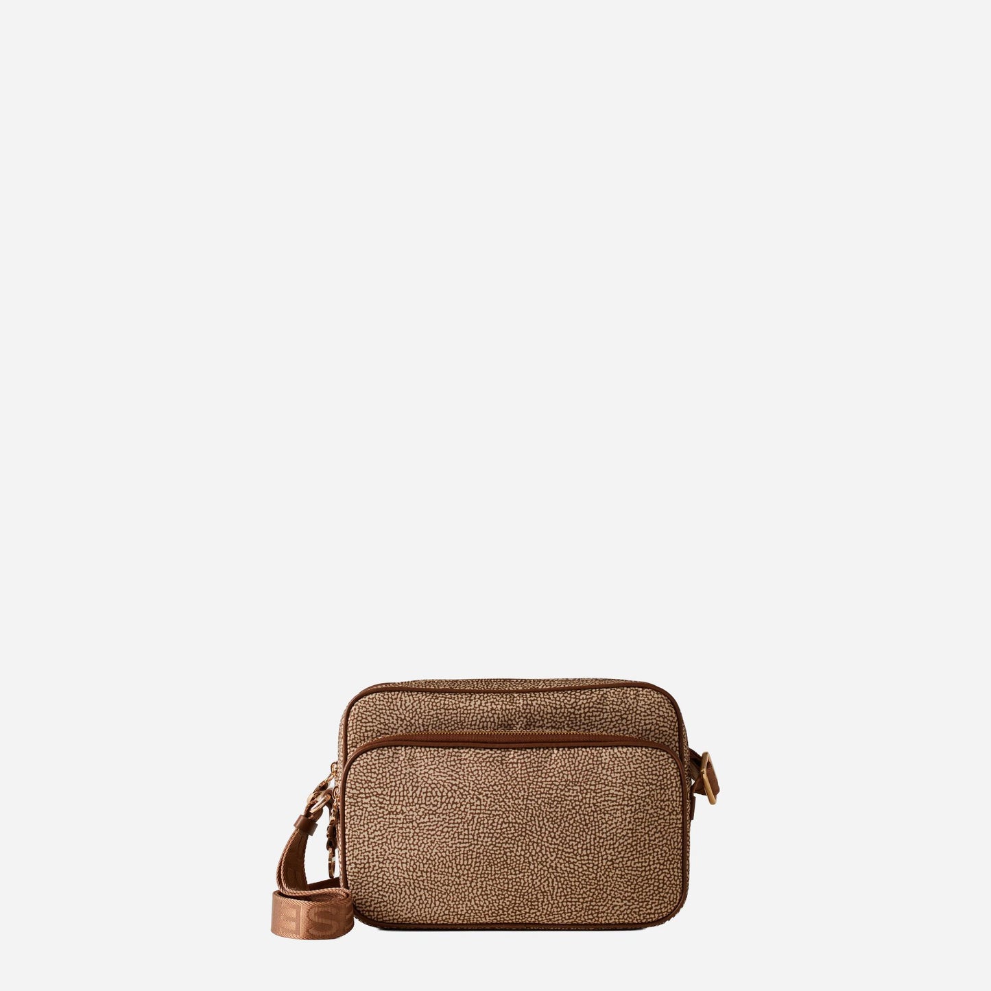 borbonese BORSA CAMERA CASE MEDIUM Beige/marrone 