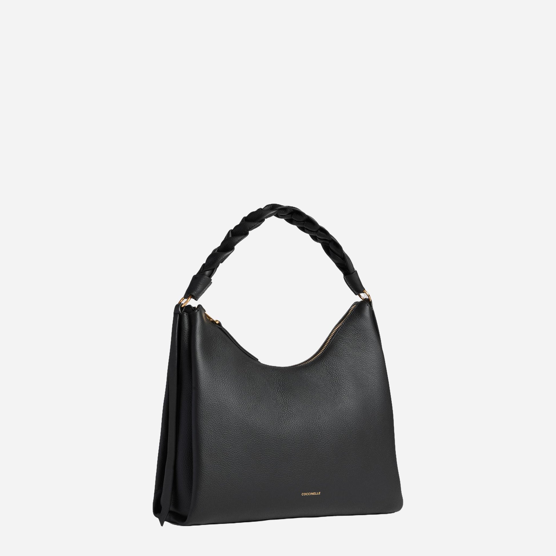 coccinelle Boheme Medium NOIR/COGNAC 