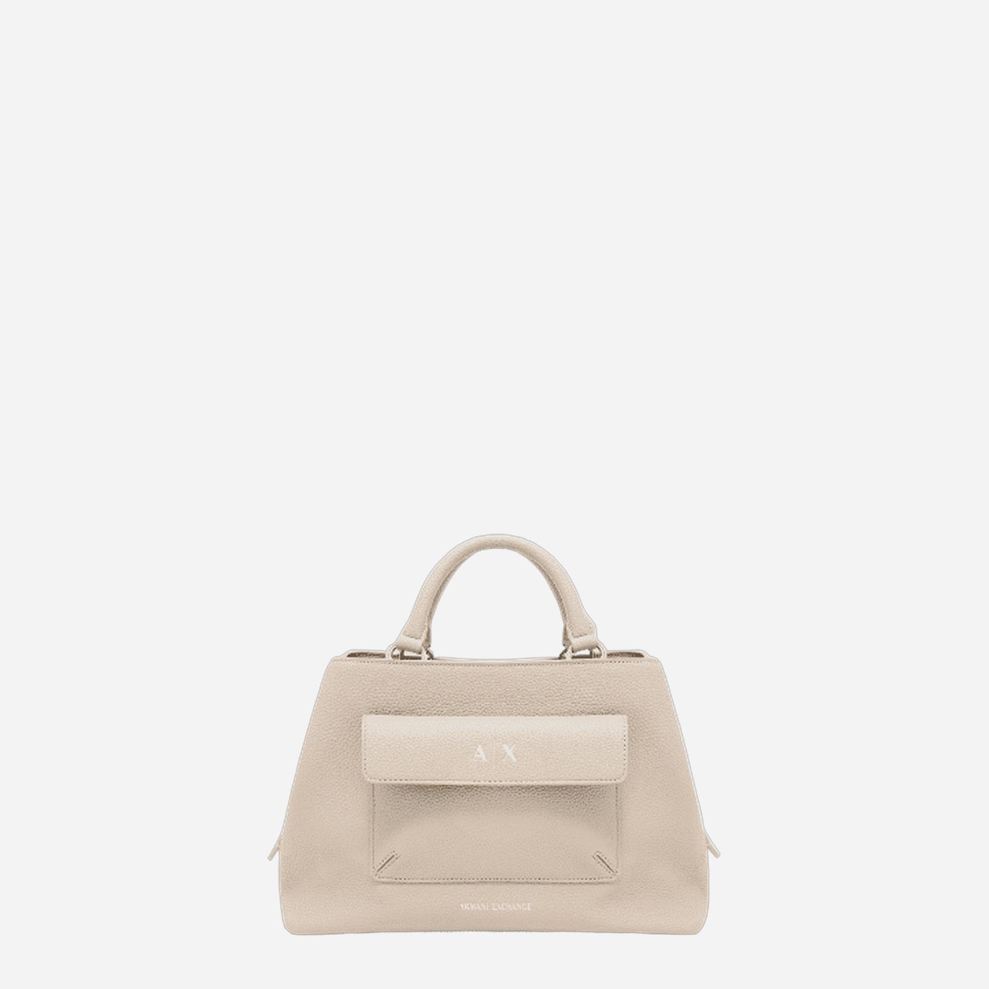 ARMANI EXCHANGE Shopping Bag grande in poliestere SAND 
