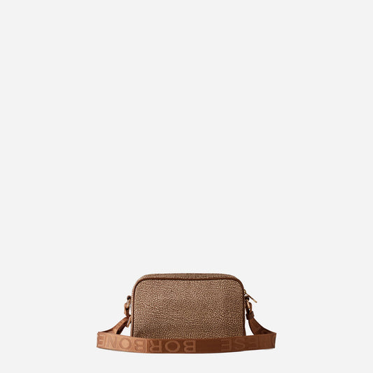 borbonese ECO LINE BORSA CAMERA CASE Beige/marrone 