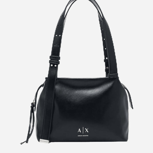 ARMANI EXCHANGE Borsa a spalla ecopelle BLACK 