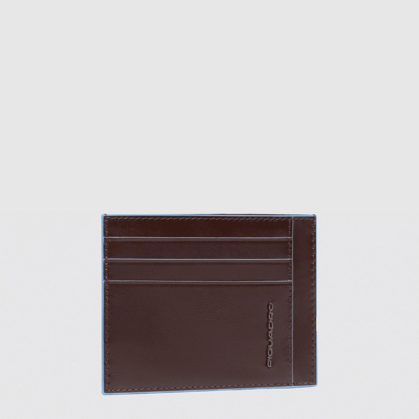 PIQUADRO Bustina porta carte di credito tascabile Mogano 