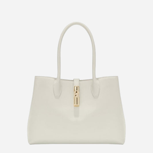 FURLA Furla Debby Borsa A Spalla Large Panna 
