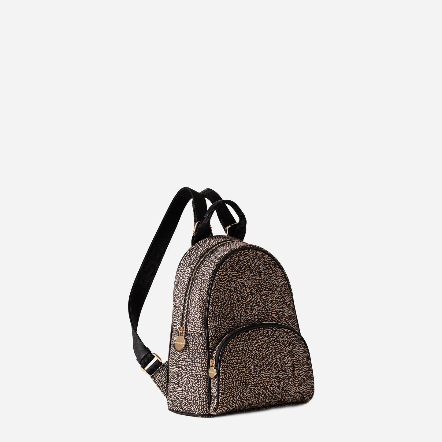 borbonese ZAINO MEDIUM OP NATURALE/NERO 