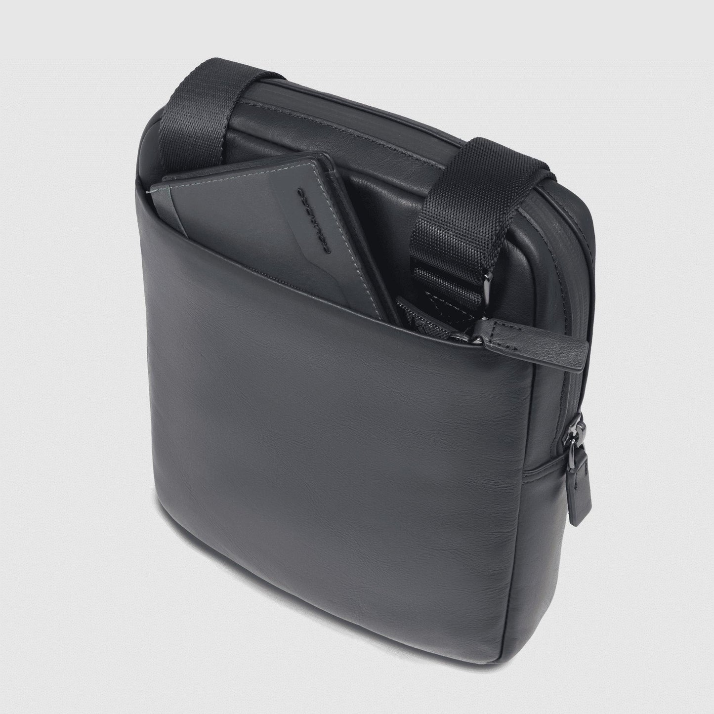 PIQUADRO Borsello uomo porta iPad® in pelle Nero 
