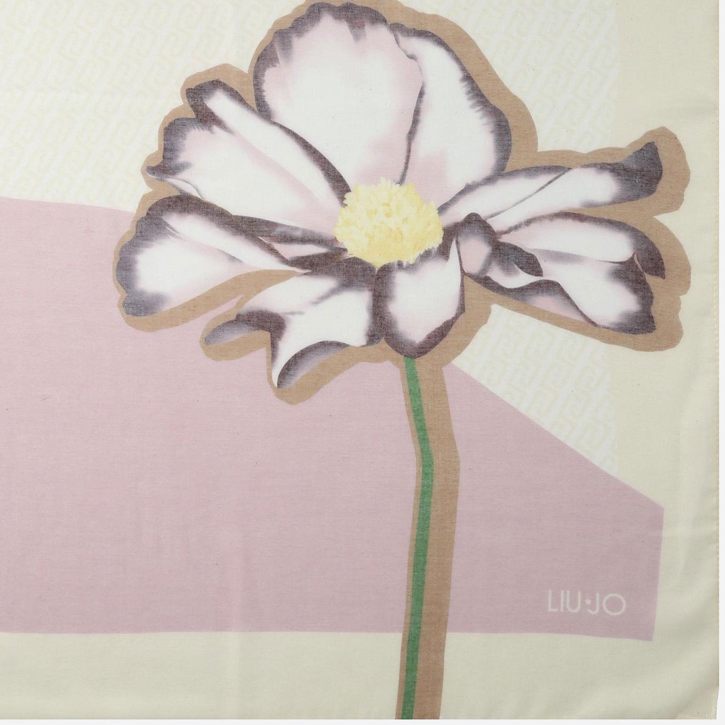 LIU JO Foulard grande colorblock WHITE CREAM 