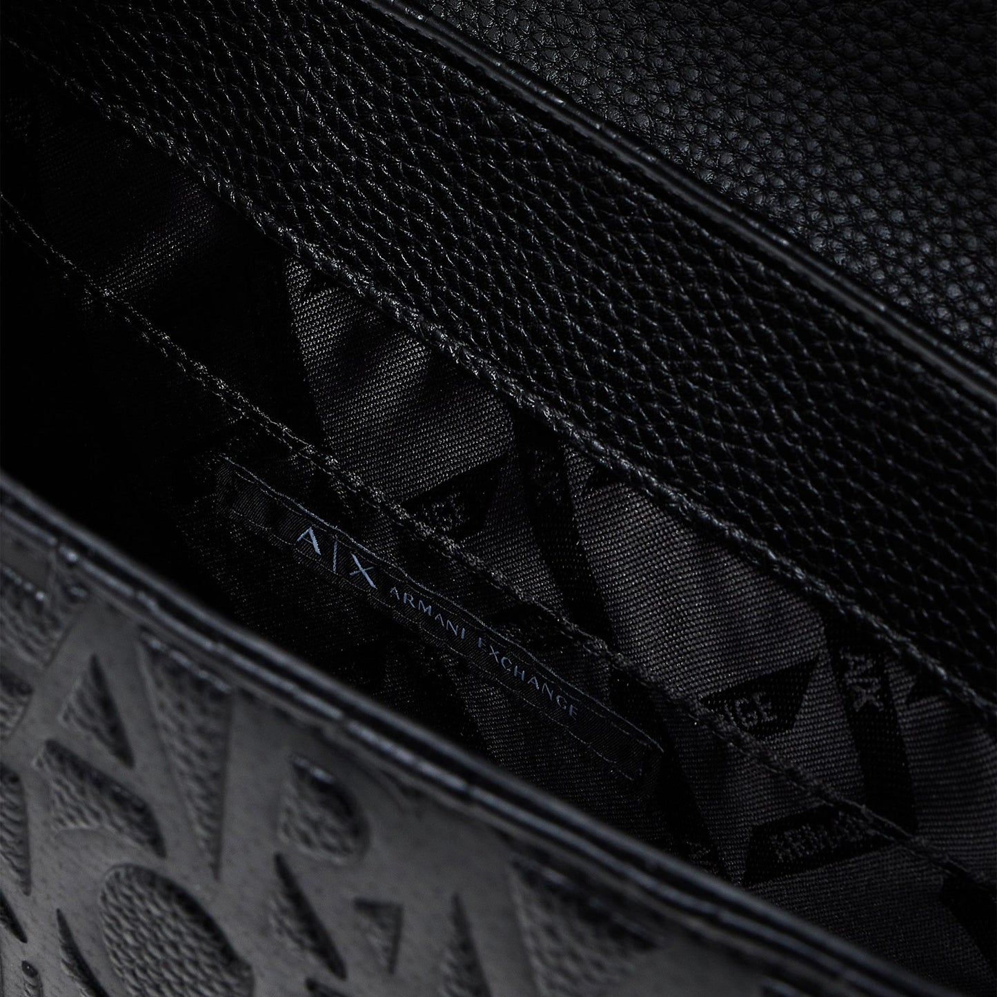 ARMANI EXCHANGE Borsa tracollina piccola in ecopelle BLACK 