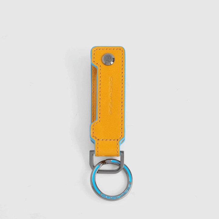 PIQUADRO Portachiavi in pelle Giallo 