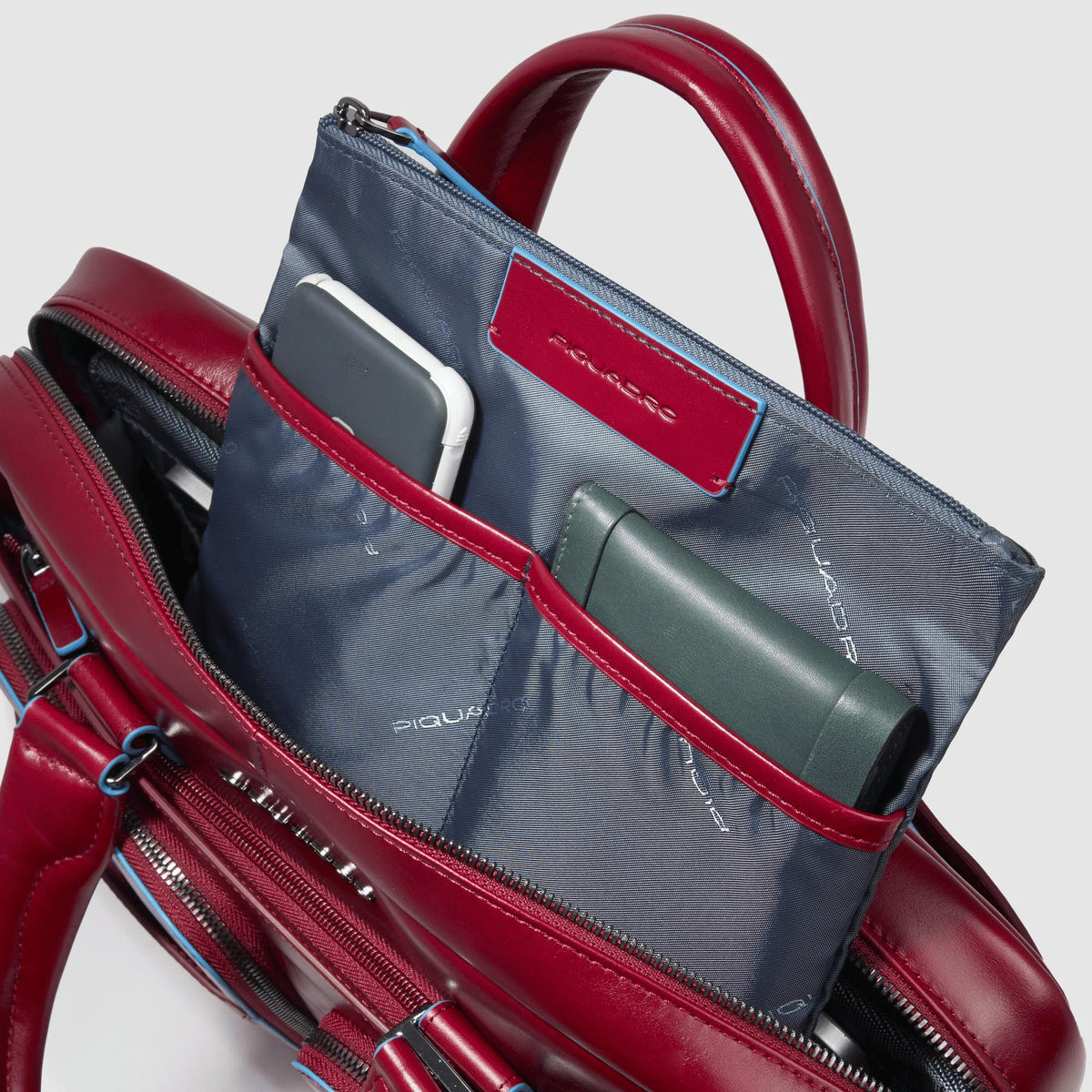 PIQUADRO Cartella sottile per computer e iPad®Pro 12,9" Rosso 