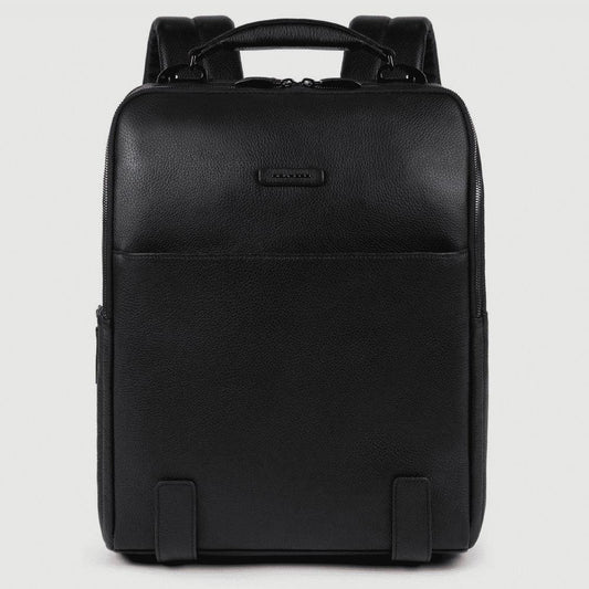 PIQUADRO Zaino uomo porta PC e porta iPad® in pelle Nero 