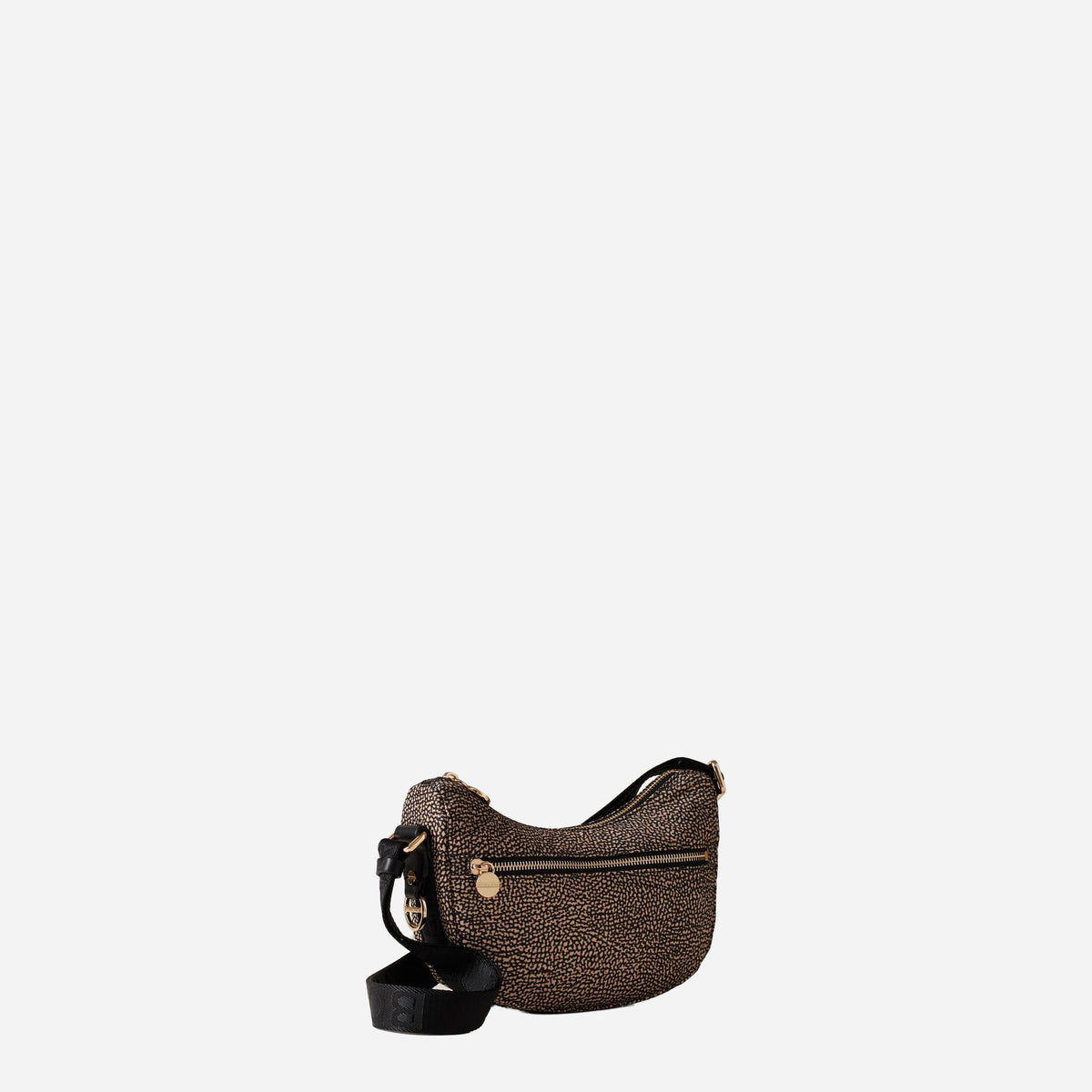borbonese ECO LINE LUNA BAG MINI OP NATURALE/NERO 