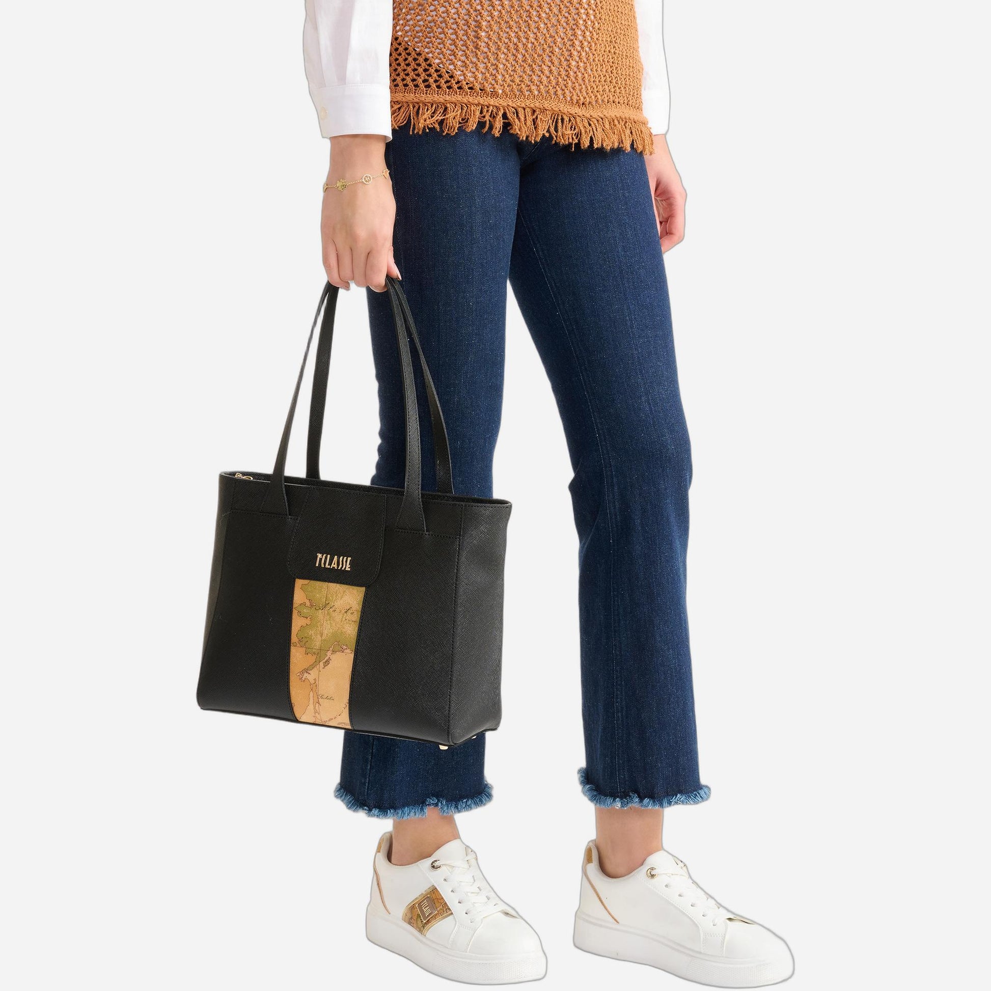 ALVIERO MARTINI Shopper media Nero 
