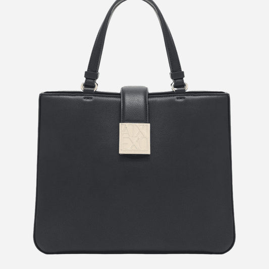 ARMANI EXCHANGE Borsa a mano in ecopelle BLACK 