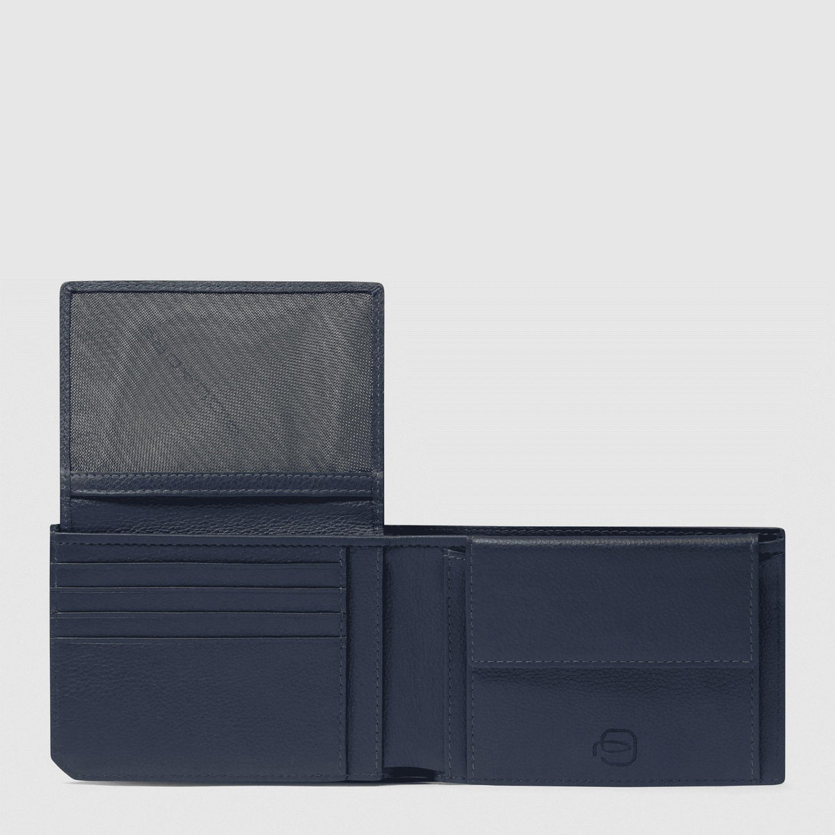 PIQUADRO Portafogli uomo con porta documenti, portamonete Blu 