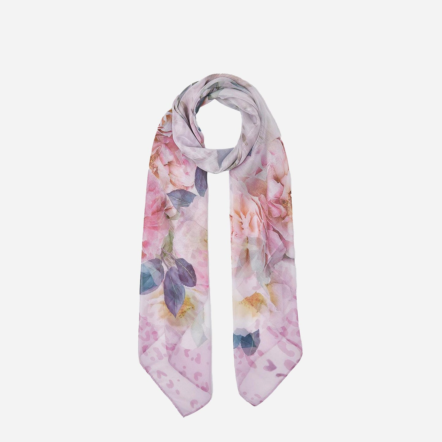 LIU JO Foulard grande con peonie Soft peony 