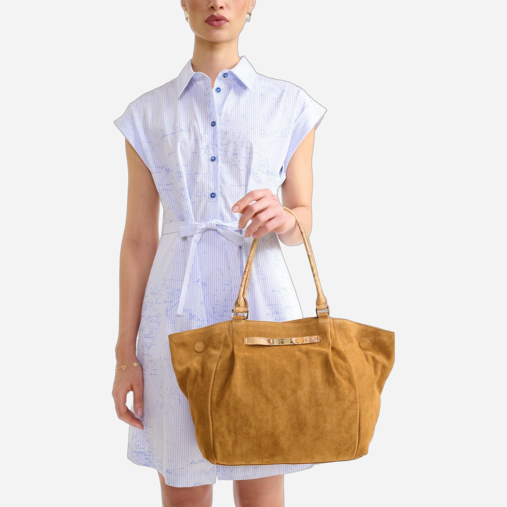 ALVIERO MARTINI Maxi Shopper Tabacco 