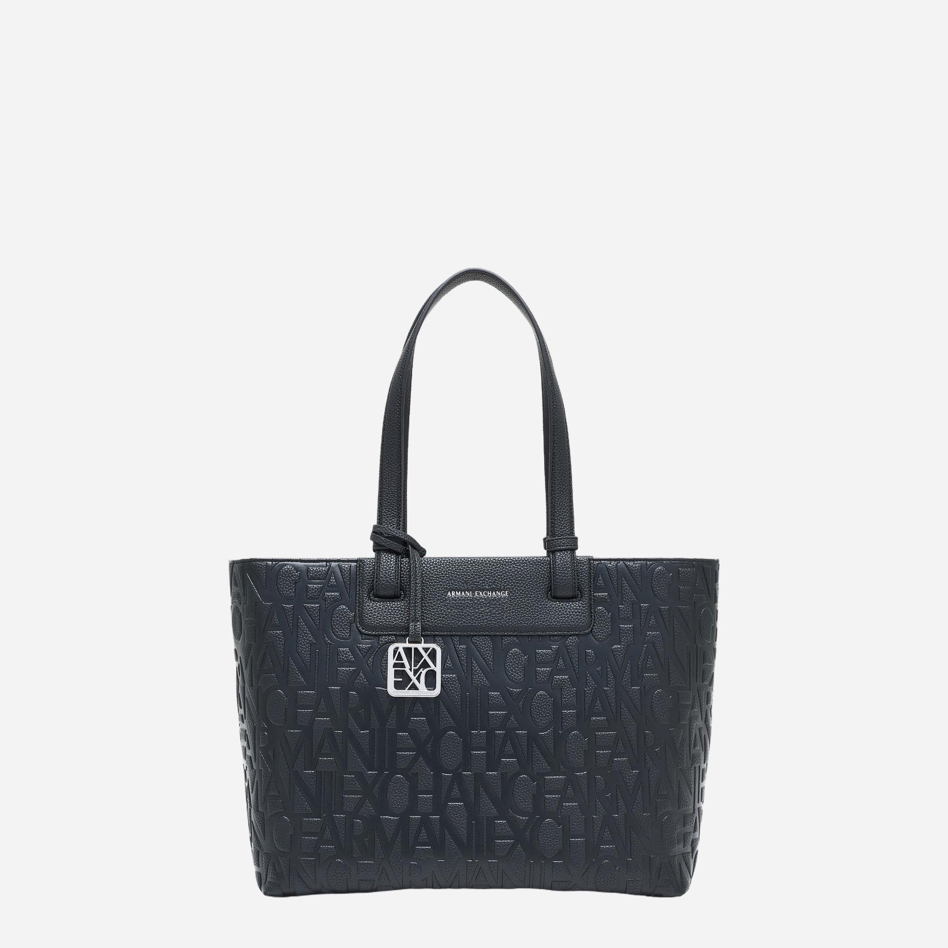 ARMANI EXCHANGE Borsa a mano in pelle BLACK 