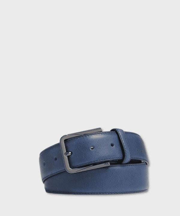 PIQUADRO Cintura uomo in pelle Blu 