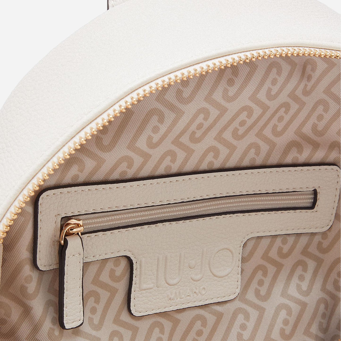 LIU JO Zaino medio con charm CREAM 