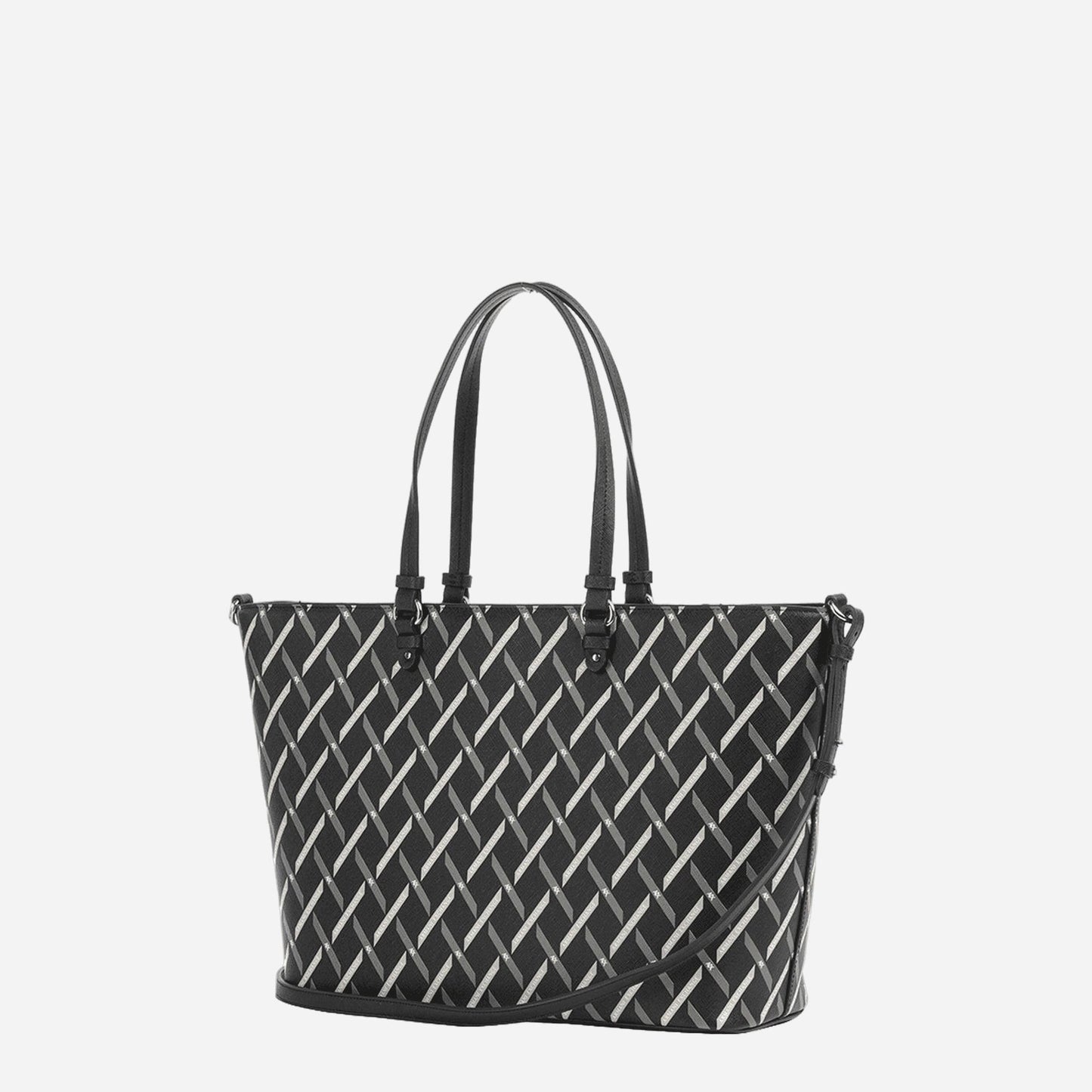 ARMANI EXCHANGE Shopping a spalla in ecopelle BLACK / BLACK 