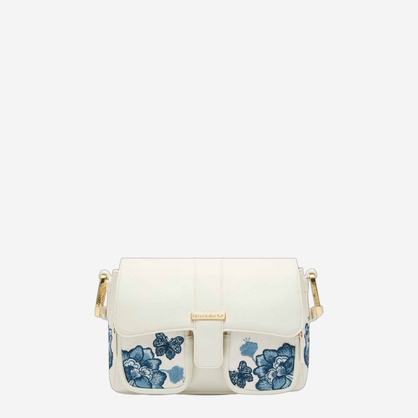 Braccialini BORSA BRACCIALINI JINNY TESSUTO/POLISYNT BLU BUTTERFLY 
