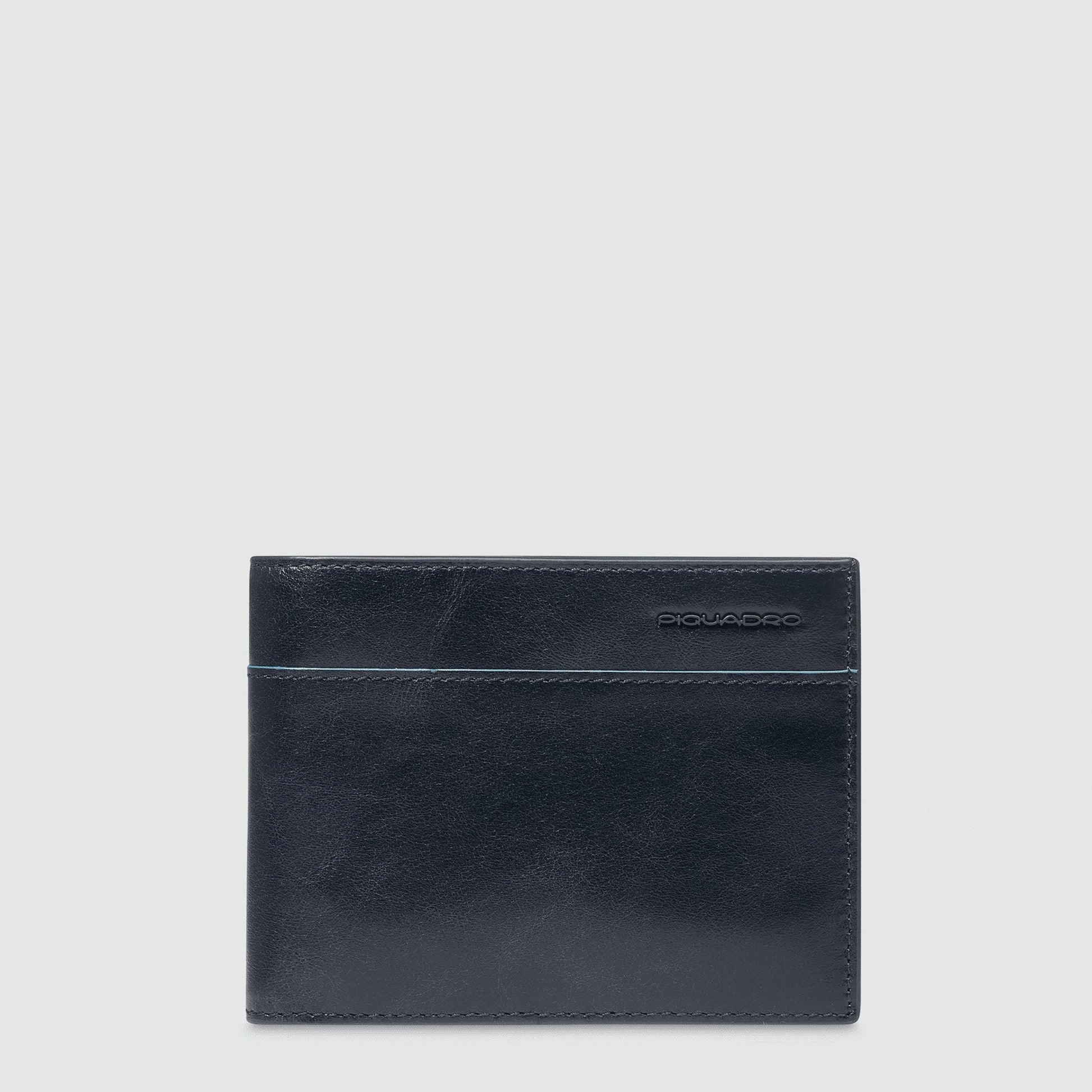 PIQUADRO Portafoglio uomo pelle,12 porta carte di credito Blu 