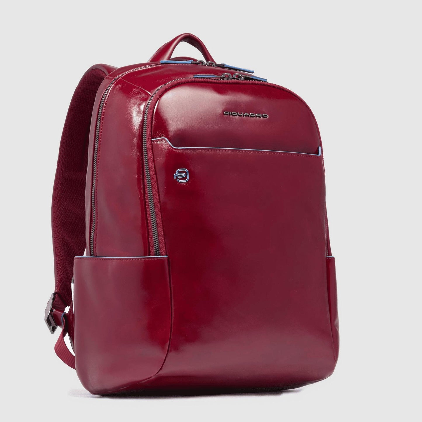 PIQUADRO Zaino piccolo porta pc e iPad® in pelle Rosso 