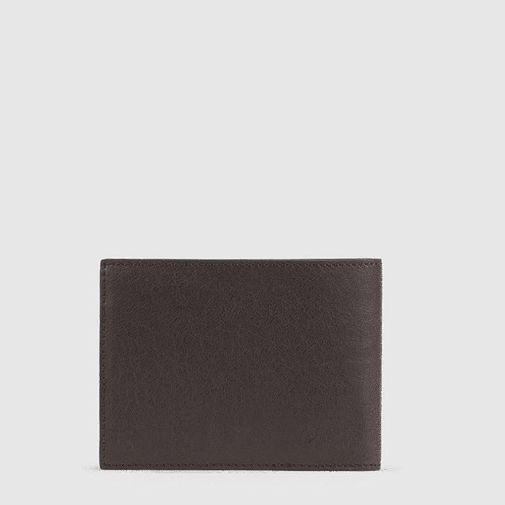 PIQUADRO Portafoglio uomo con due scomparti per banconote Cuoio 