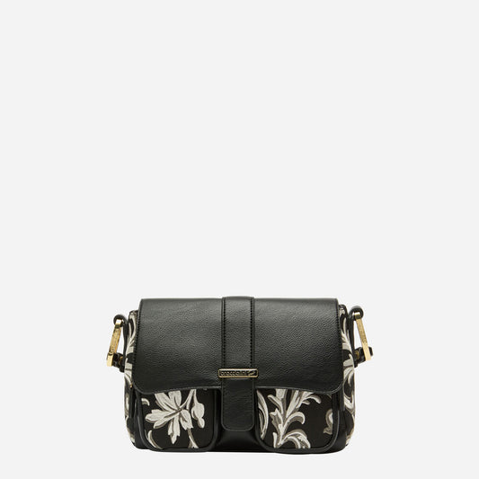 Braccialini BORSA BRACCIALINI JINNY TESSUTO/POLISYNT RAMAGE NERO 