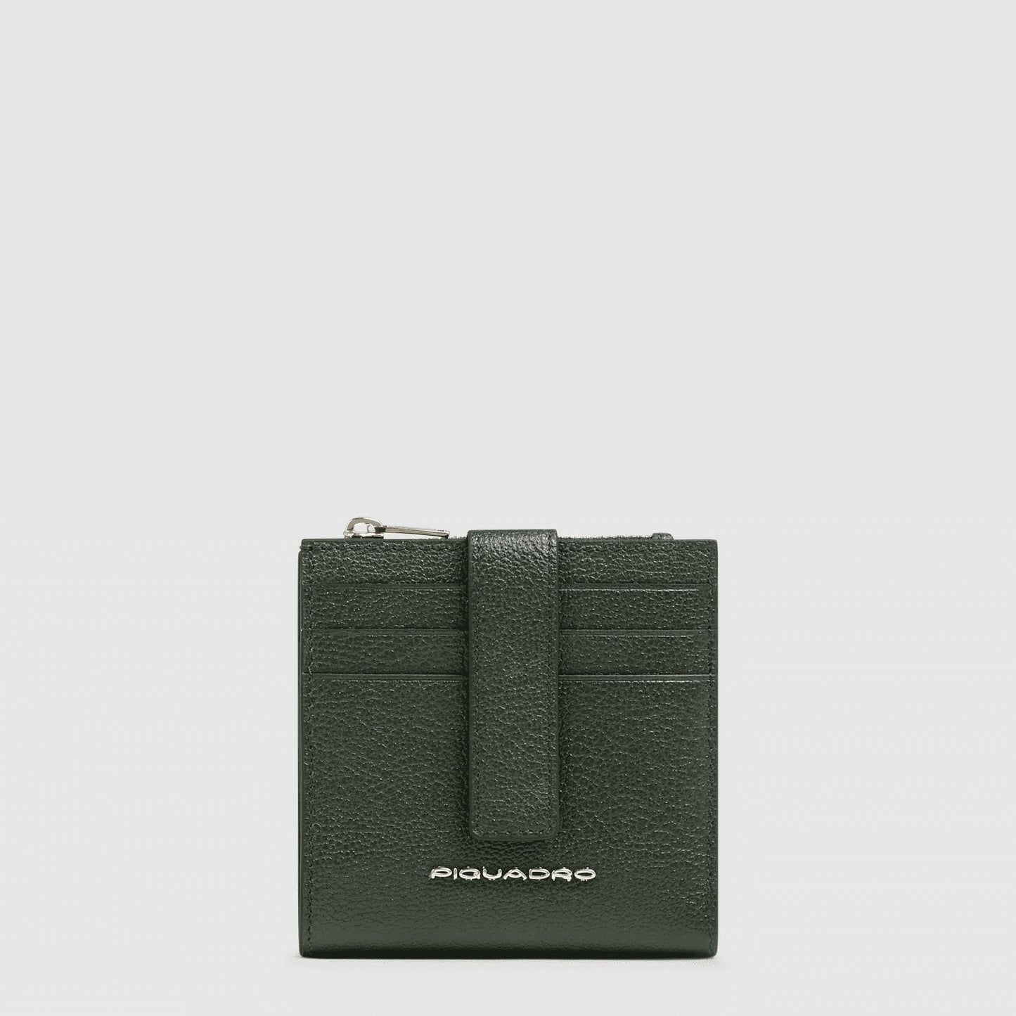 PIQUADRO Portacarte di credito donna in pelle Verde 
