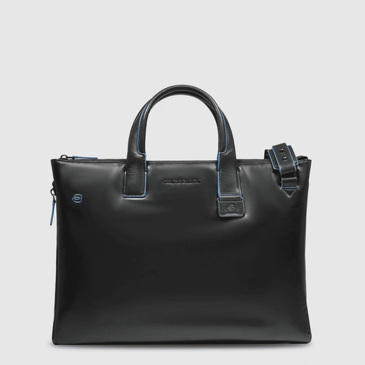 PIQUADRO Borsa sottile porta pc e porta iPad® in pelle Nero 