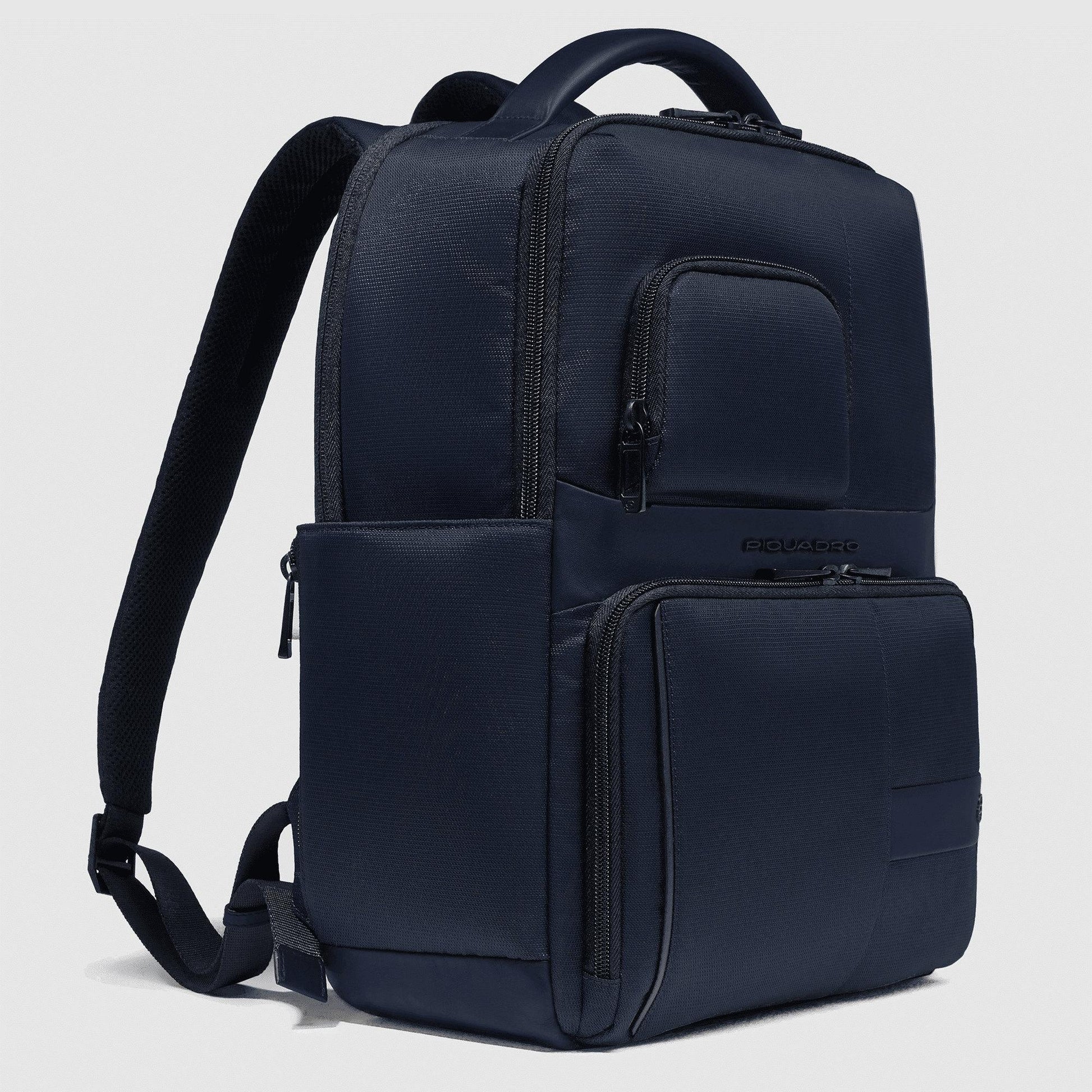 PIQUADRO Zaino uomo porta pc e porta iPad® con tasca Blu 