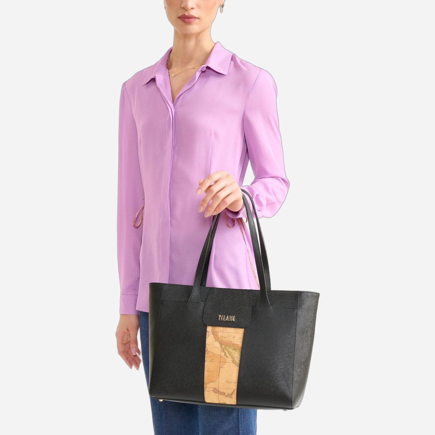ALVIERO MARTINI Shopper grande Nero 