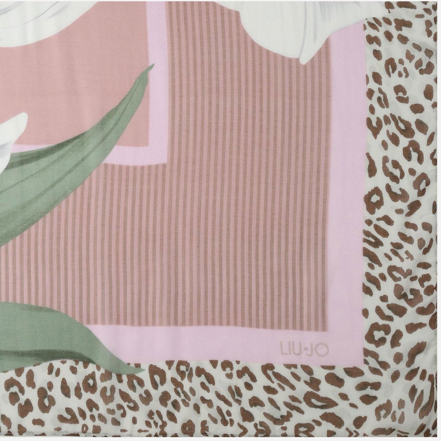 LIU JO Foulard grande con orchidea Soft peony 