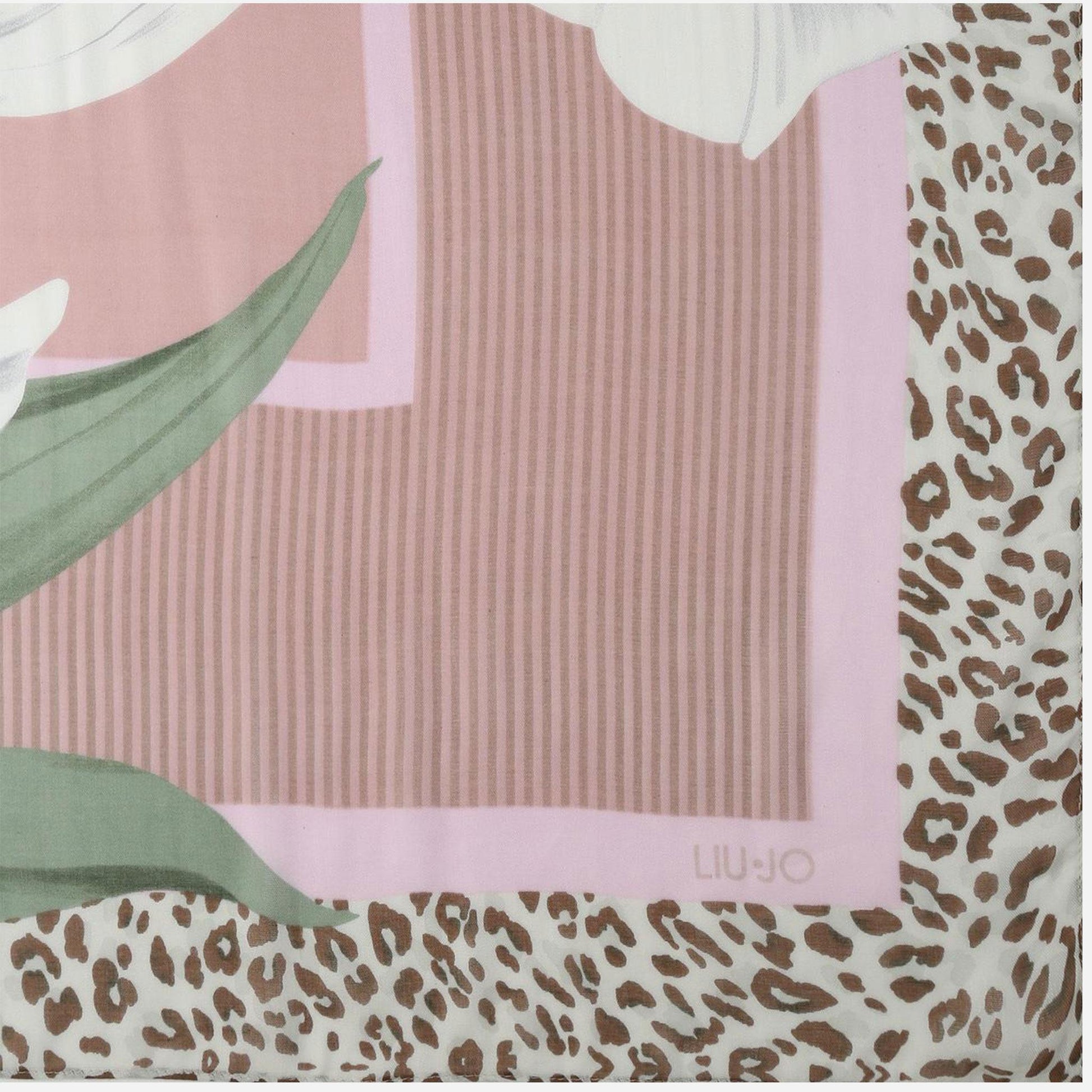 LIU JO Foulard grande con orchidea Soft peony 