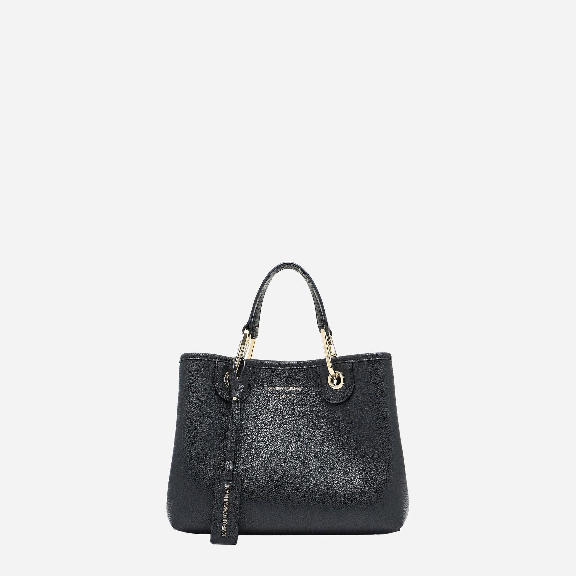 Emporio Armani SHOPPING BAG BLACK/ SILVER 