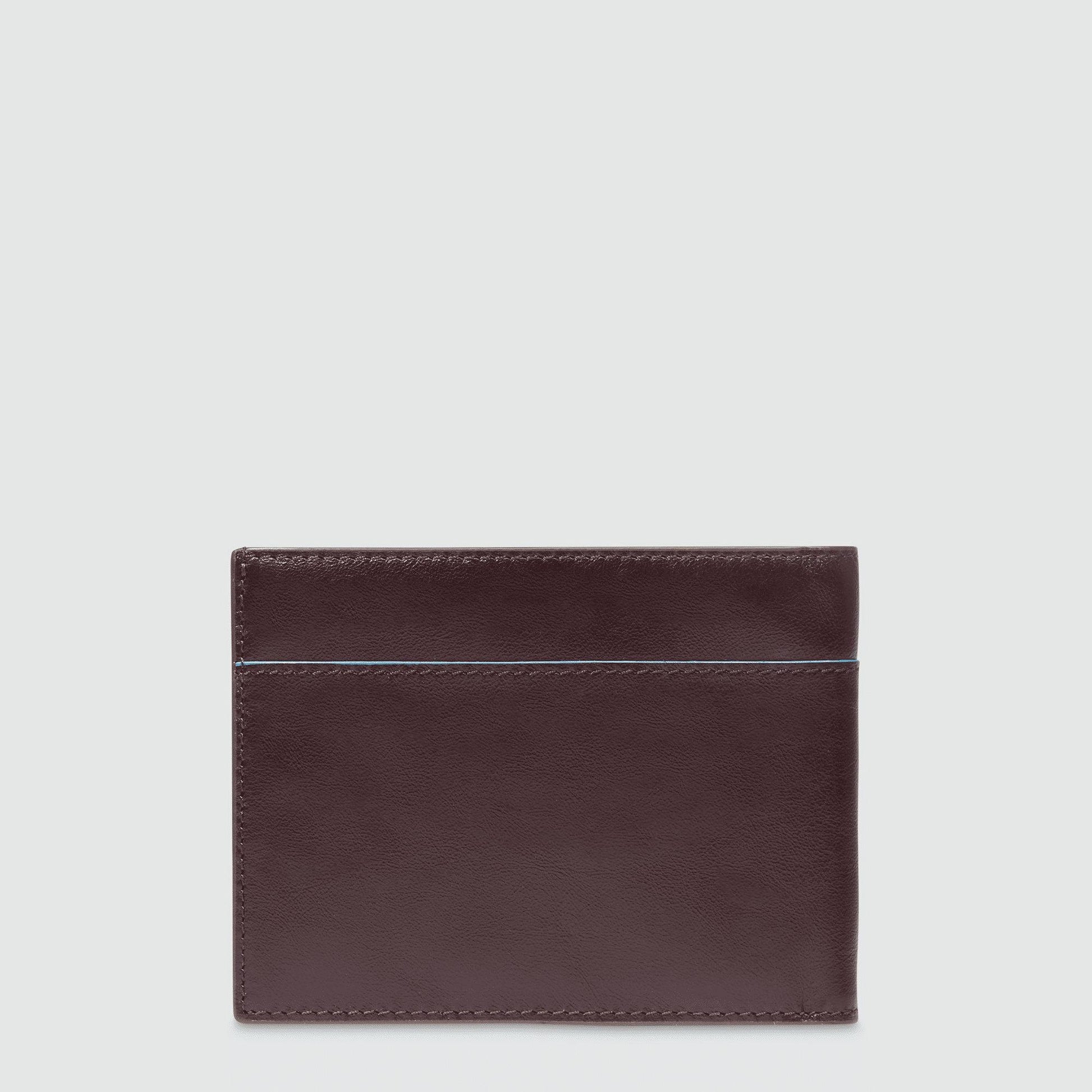 PIQUADRO Portafoglio uomo pelle,12 porta carte di credito Marrone 