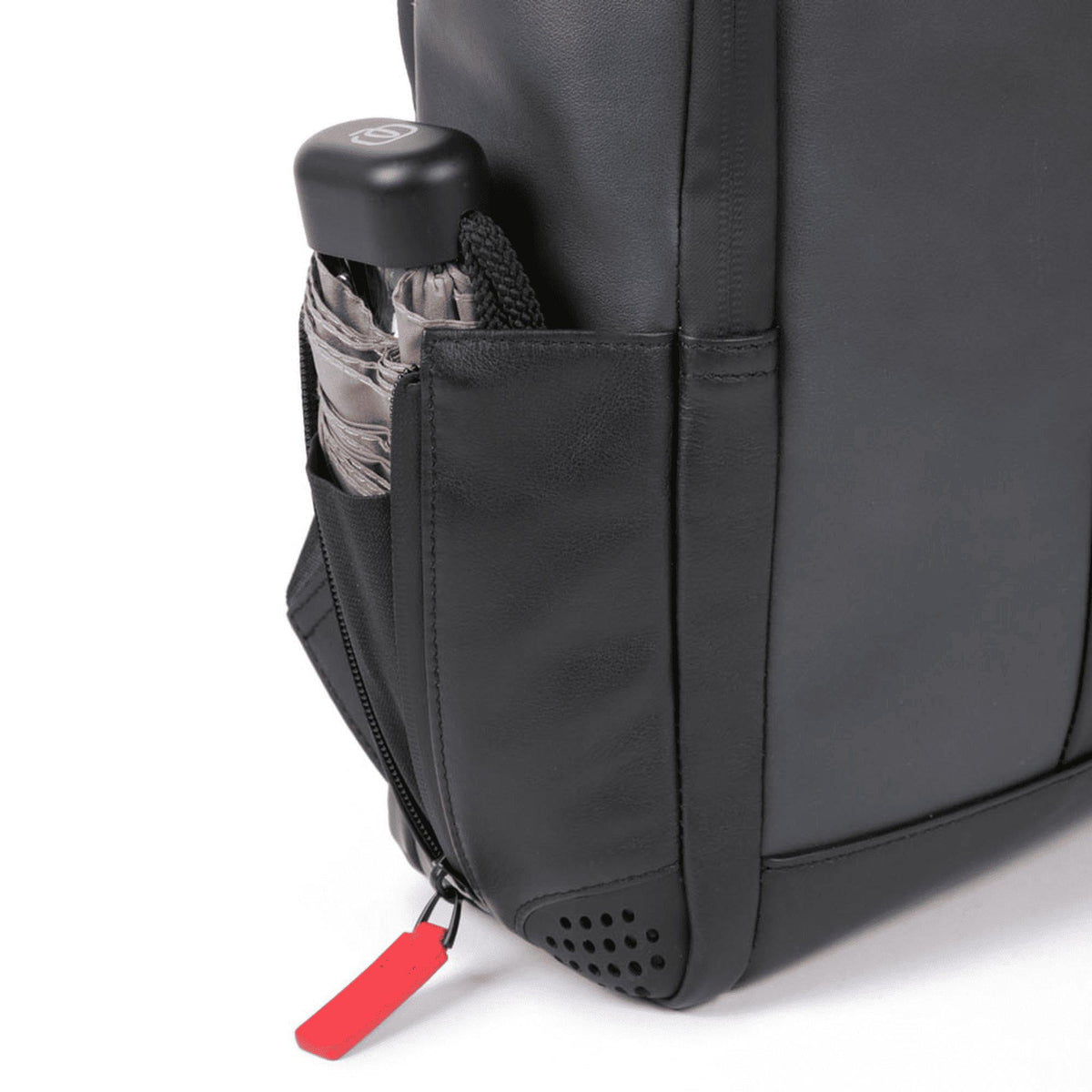 PIQUADRO Zaino uomo porta PC e porta iPad® in pelle Nero/grigio 