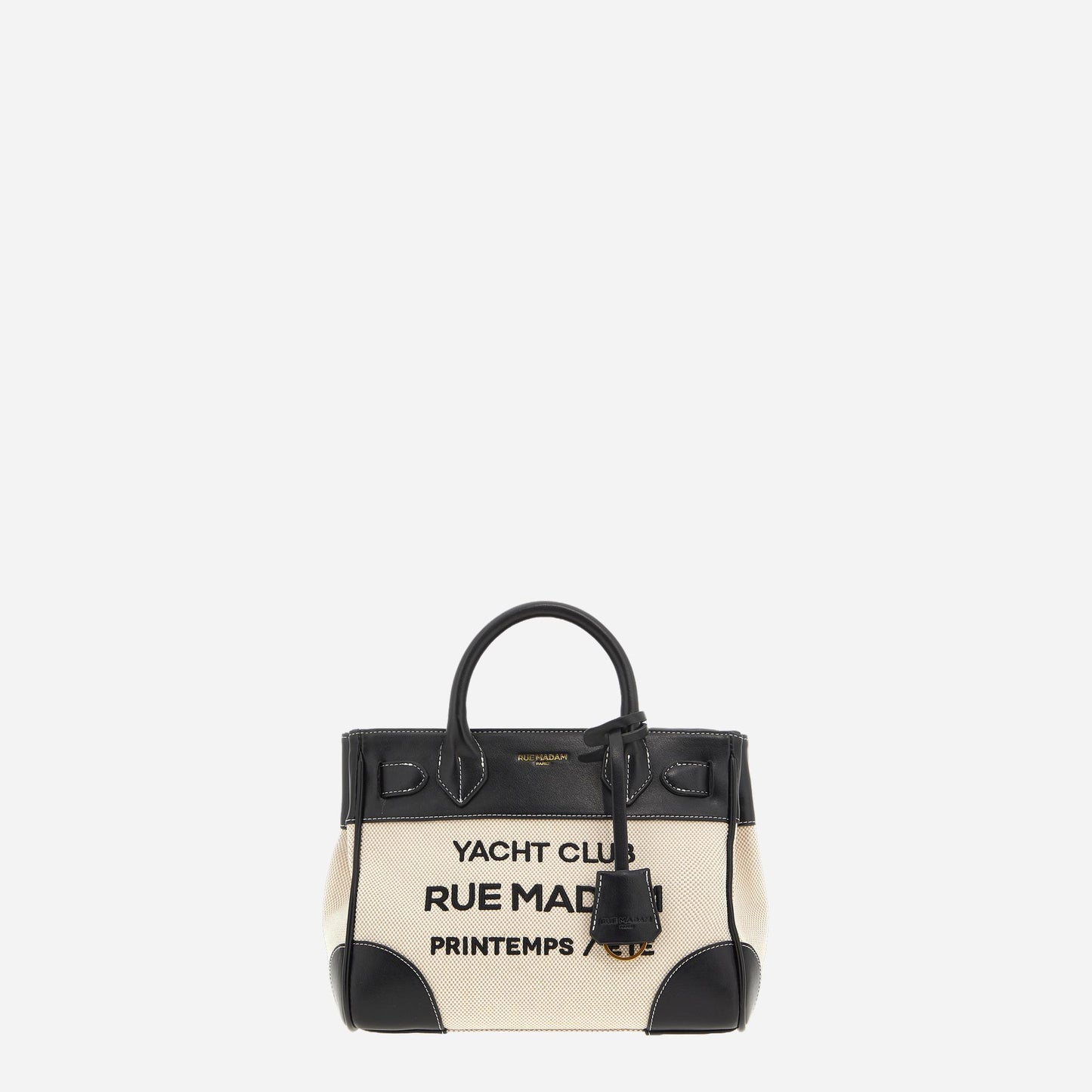 RUE MADAM RIVIERA MINI TOTE CANVAS BLACK 