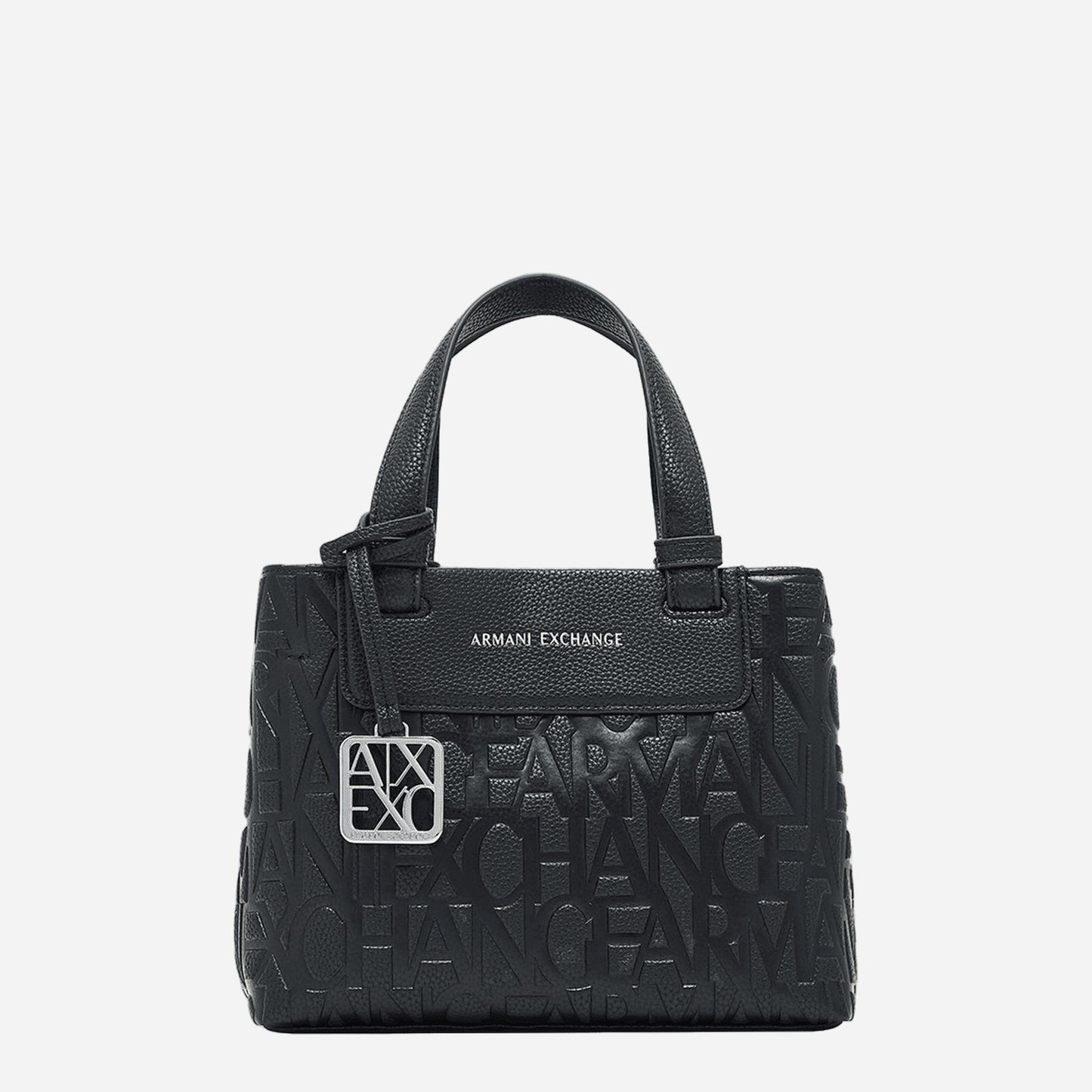 ARMANI EXCHANGE Shopping logo all over BLACK 