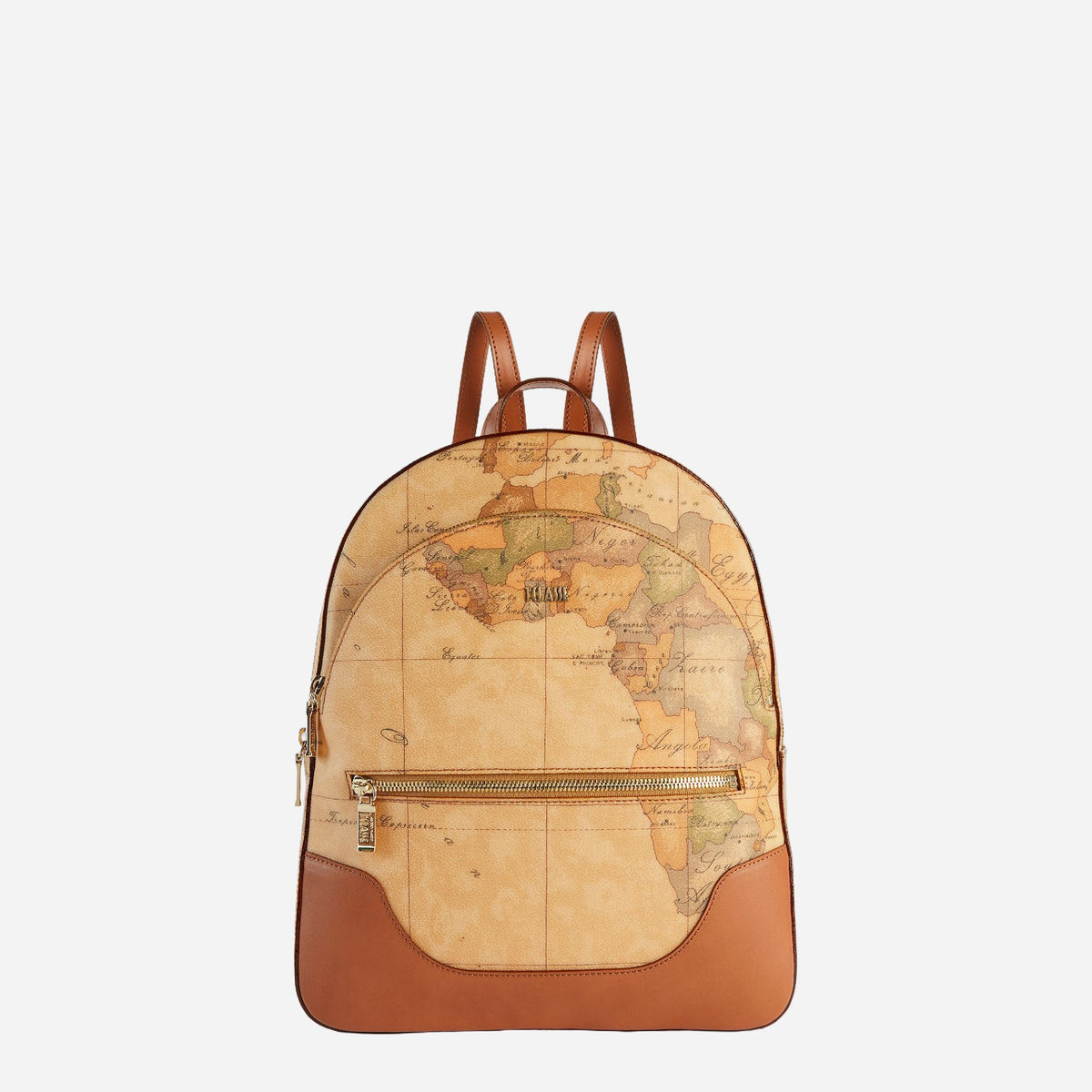 ALVIERO MARTINI Zaino tre tasche in tessuto stampa Geo Classic Naturale Geo Classic 