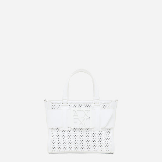 ARMANI EXCHANGE Shopper Off White 