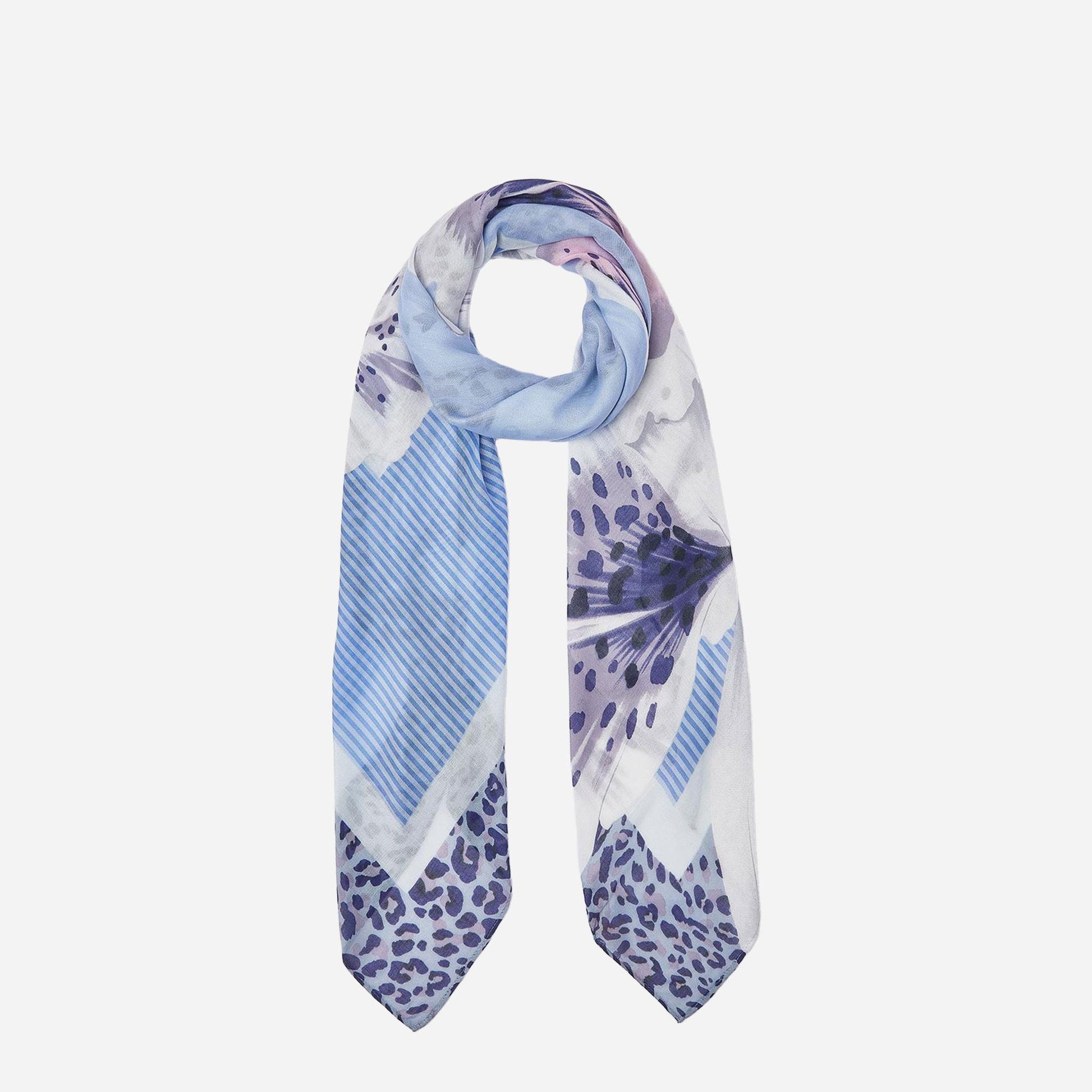 LIU JO Foulard grande con orchidea Bright blue wave 
