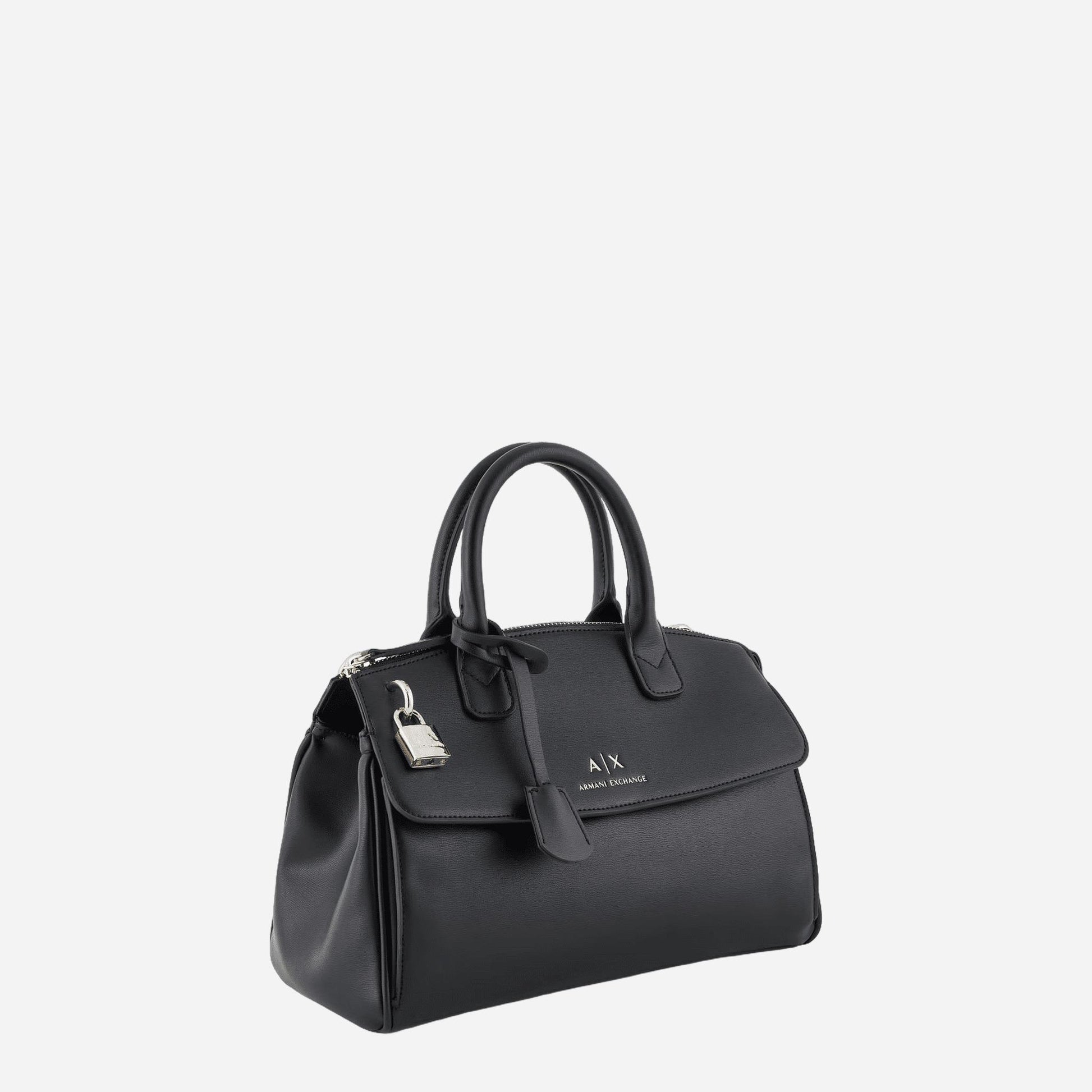 ARMANI EXCHANGE Borsa a mano in ecopelle BLACK 