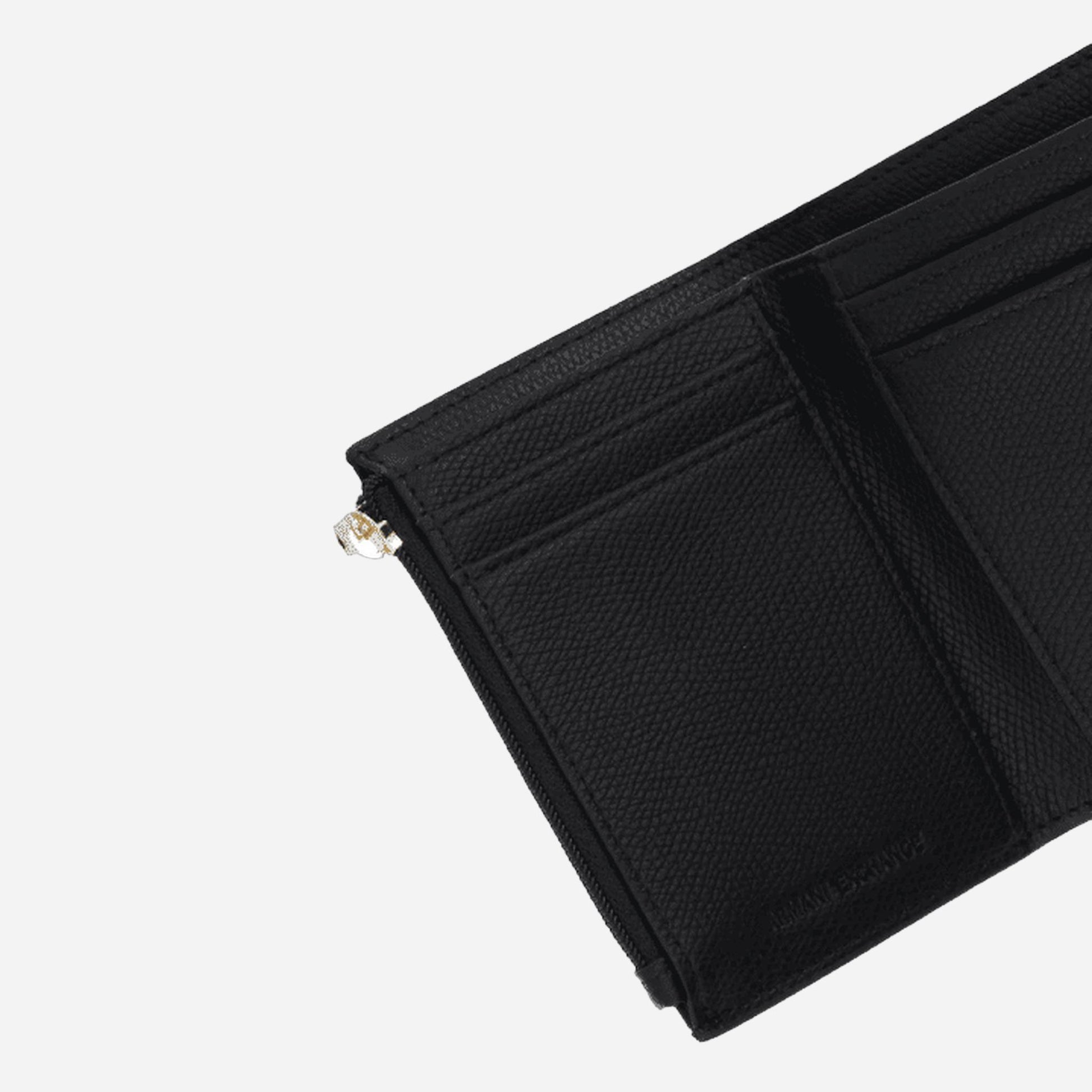 ARMANI EXCHANGE Portafoglio piccolo in pelle sintetica BLACK 