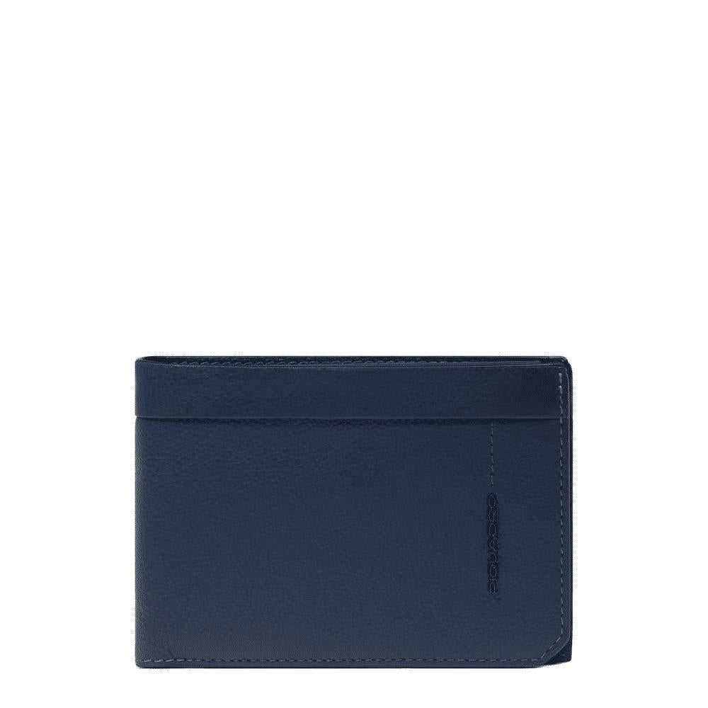 PIQUADRO Portafogli uomo con porta documenti, portamonete Blu 