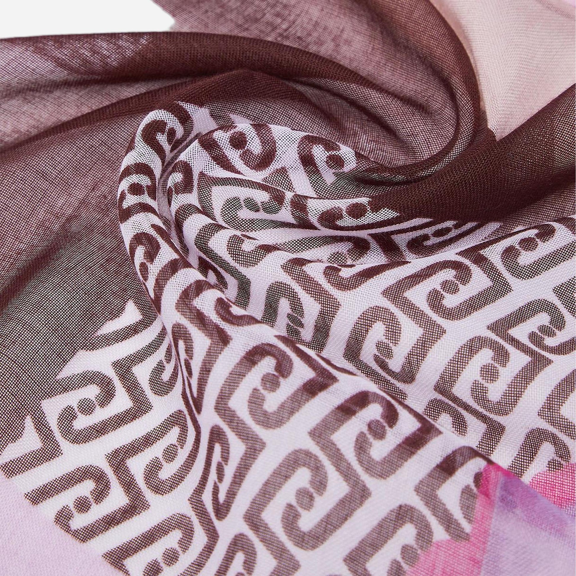 LIU JO Foulard grande colorblock CRANBERRY 
